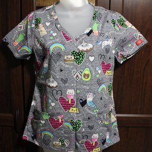 Cat Scrub Top
